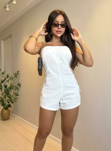 Macaquinho Jeans Taly