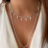 MIX DE COLARES AMANDA FOLHEADO A PRATA⭐️