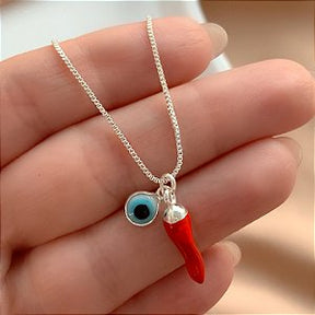 COLAR CORAÇÃO MICRO ZIRCÔNIAS FOLHEADO A PRATA⭐️