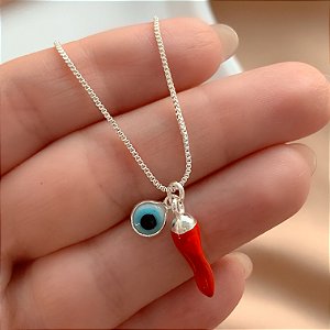 COLAR CORAÇÃO MICRO ZIRCÔNIAS FOLHEADO A PRATA⭐️