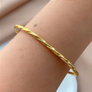 PULSEIRA ARO FIO TUBO FOLHEADO A OURO 18K⭐️