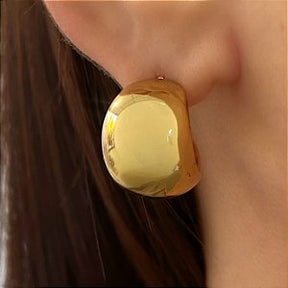 ANEL ALIANÇA GROSSA BOLEADA DOURADO AÇO 316L⭐️