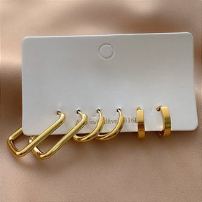 BRINCO KIT ARGOLINHAS FORMATOS LÍVIA DOURADO AÇO 316L⭐️