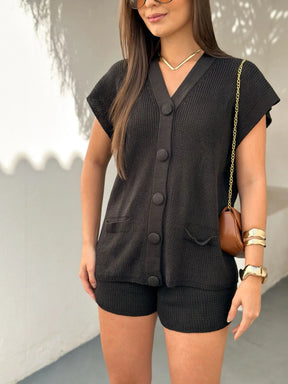 Conjunto Tricô Madalena