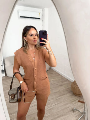 Conjunto Tricô Madalena