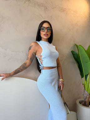 Conjunto Tricô Samanta