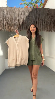 Conjunto Tricô Madalena